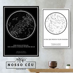 Mapa das estrelas - Presente Criativo